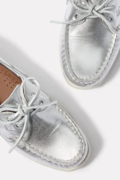 Shoes<SPERRY AO 2 Eye Boat Shoe Silver