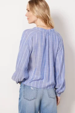 Tops & Tees<EVEREVE Arabella Stripe Top Blue/White