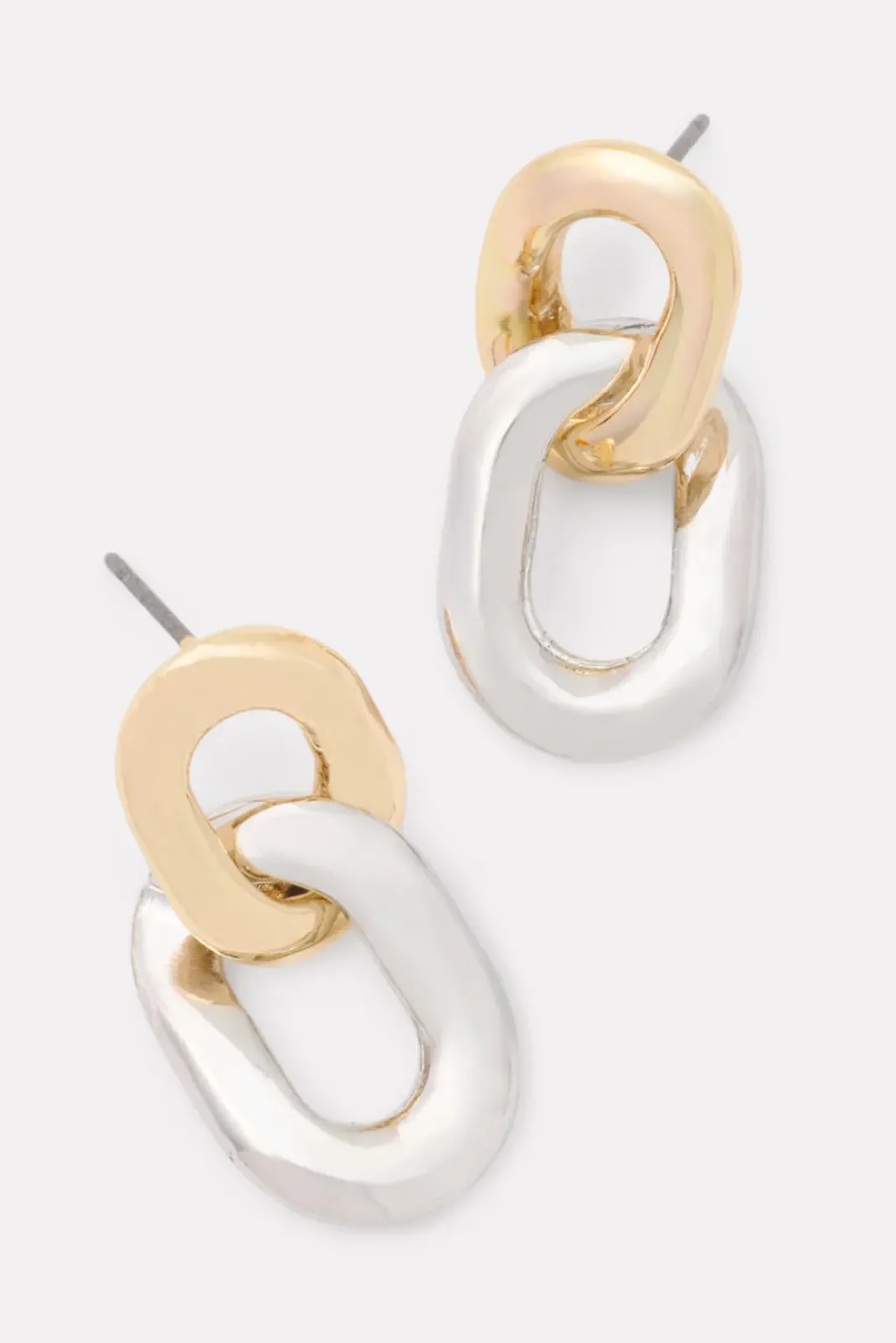 Jewelry<EVEREVE Ari Two Tone Link Earrings Gold/Silver