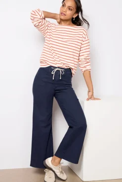 Pants & Leggings<PAIGE Ari W/ Waistband Tie Navy