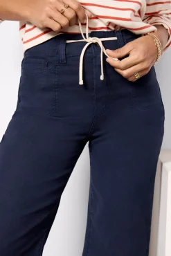 Pants & Leggings<PAIGE Ari W/ Waistband Tie Navy