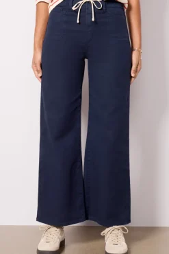 Pants & Leggings<PAIGE Ari W/ Waistband Tie Navy