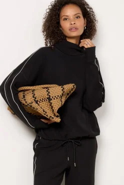 Matching Sets|Sweatshirts<VARLEY Ariana High Neck Midlayer Black/Cream