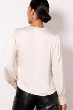 Tops & Tees<EVEREVE Ariella Lace Trim Blouse Champagne