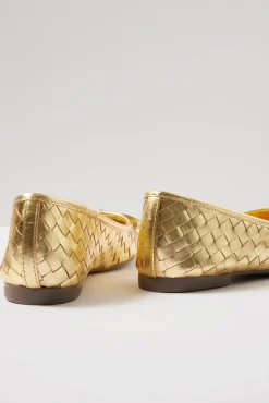 Shoes<SCHUTZ Arissa Flat Gold