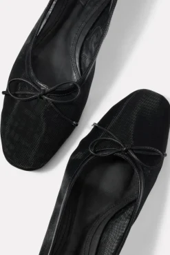 Shoes<SCHUTZ Arissa Mesh Ballet Flat Black