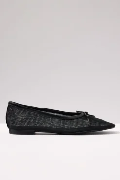 Shoes<SCHUTZ Arissa Mesh Ballet Flat Black