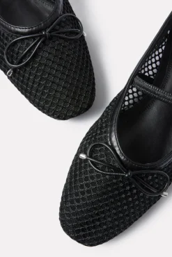 Shoes<SCHUTZ Arissa Mesh Ballet Flat Black