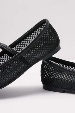 Shoes<SCHUTZ Arissa Mesh Ballet Flat Black