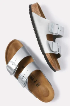 Shoes<BIRKENSTOCK Arizona Sandal Silver