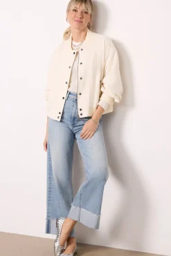 Blazers & Jackets<EVEREVE Arlo Bomber Ecru
