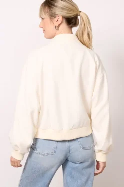 Blazers & Jackets<EVEREVE Arlo Bomber Ecru