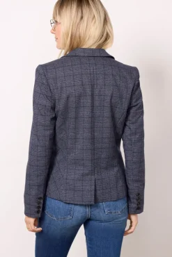 Blazers & Jackets<EVEREVE Asher Plaid Blazer Navy