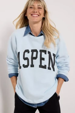 Sweatshirts<RETRO BRAND BLACK LABEL Aspen Sweatshirt Blue