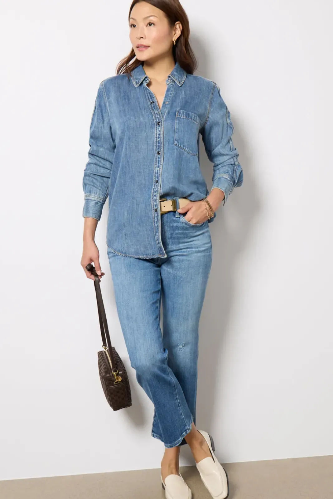 Tops & Tees<RAILS Atticus Shirt Midblue