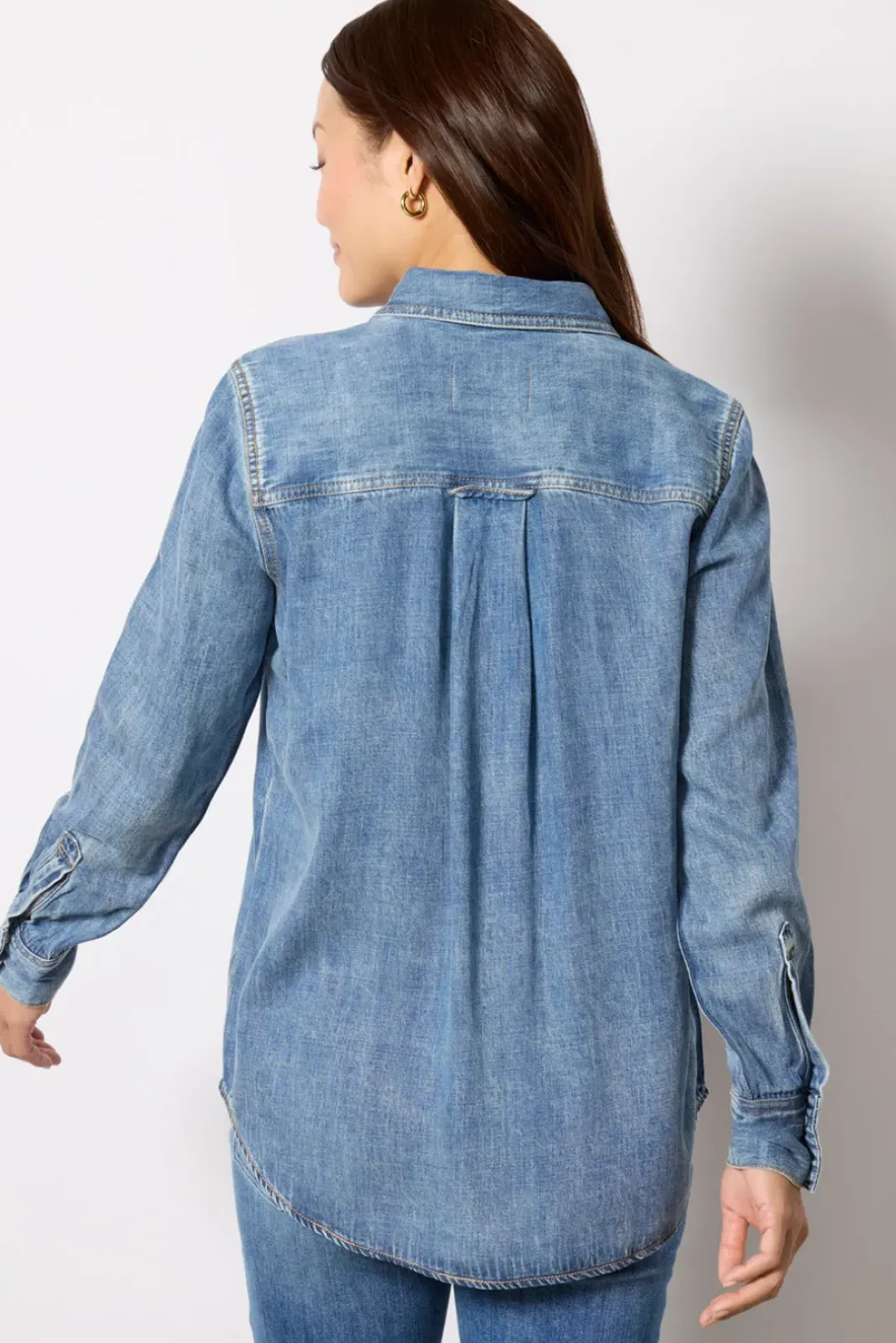 Tops & Tees<RAILS Atticus Shirt Midblue