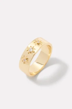 Jewelry<EVEREVE Attwell Flat Edge Ring Gold