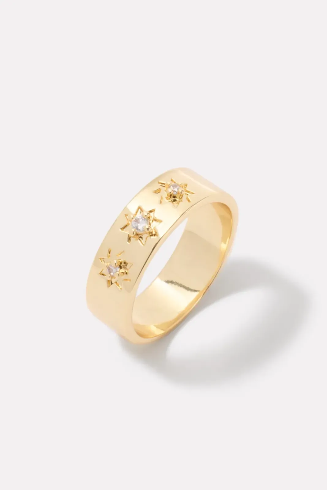 Jewelry<EVEREVE Attwell Flat Edge Ring Gold