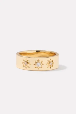 Jewelry<EVEREVE Attwell Flat Edge Ring Gold