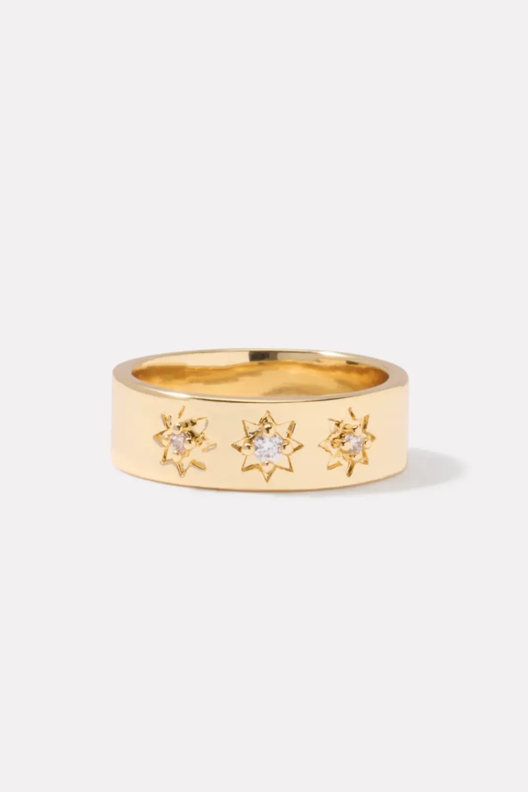 Jewelry<EVEREVE Attwell Flat Edge Ring Gold