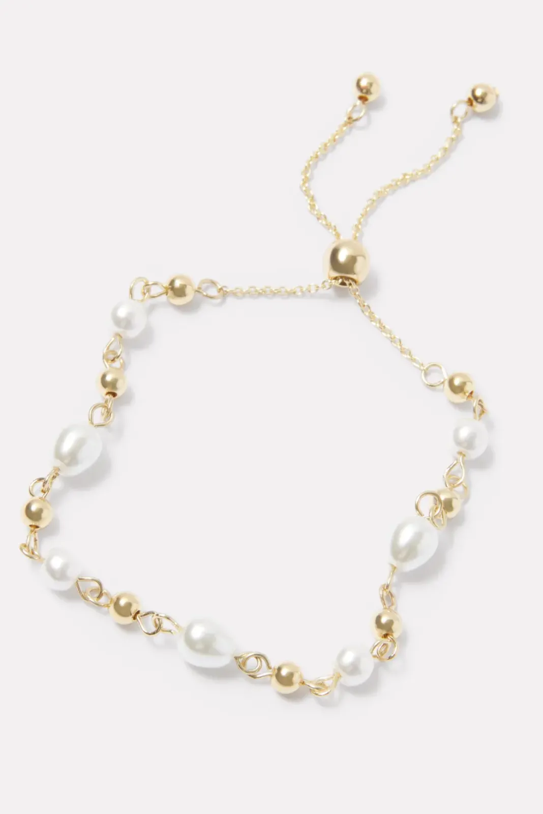 Jewelry<EVEREVE Audra Pearl Chain Bracelet Gold