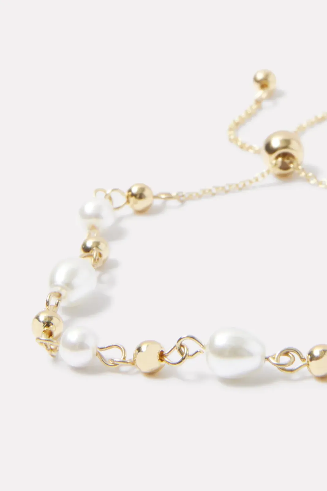 Jewelry<EVEREVE Audra Pearl Chain Bracelet Gold