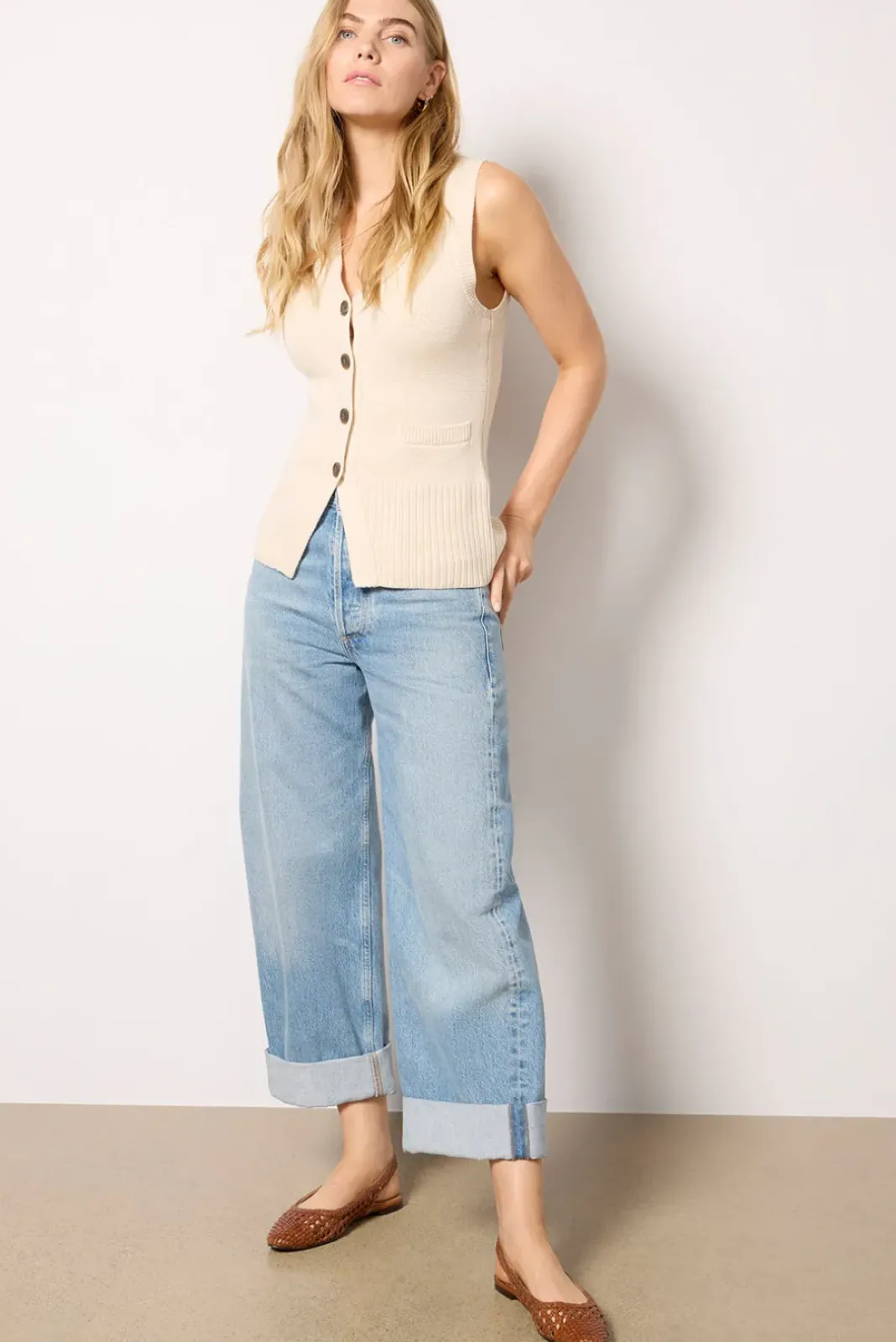 Sweaters<PISTOLA Audra Vest Softdove