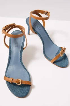 Shoes<SCHUTZ Aurora Mid Heel Blue