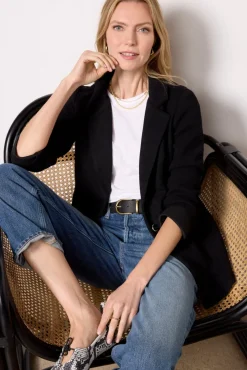 Blazers & Jackets<Z SUPPLY Ava Textured Blazer Black