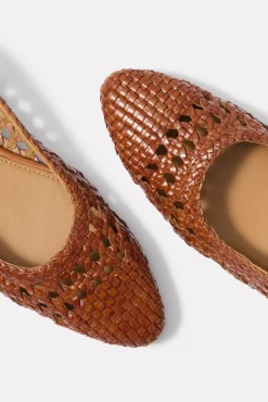 Shoes<SEYCHELLES Avalon Woven Flat Tan