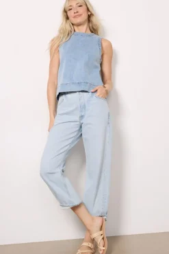 Tops & Tees<EVEREVE Avery Denim Shell Top Blue