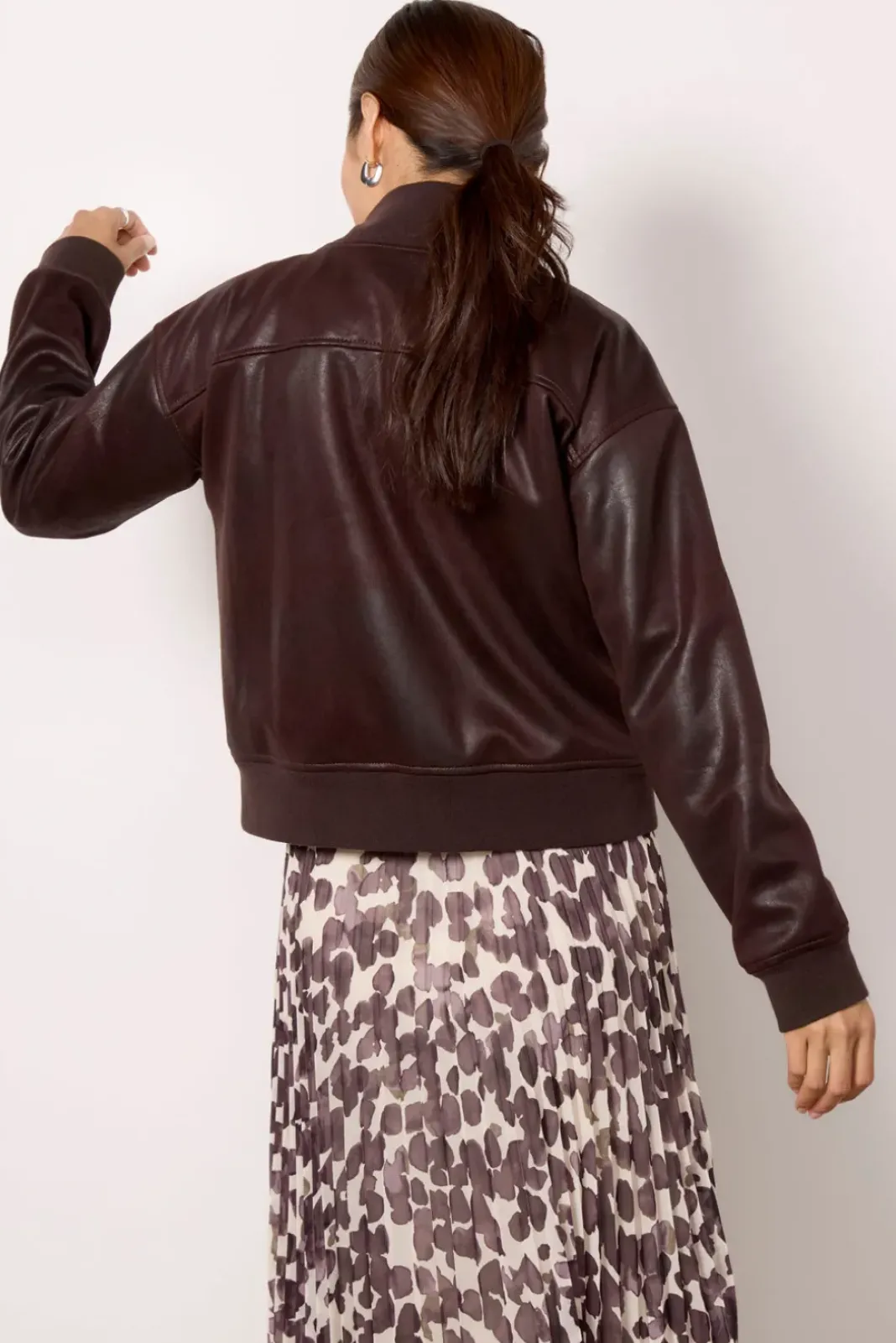 Blazers & Jackets<EVEREVE Aviator Bomber Brown