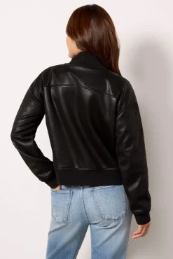 Blazers & Jackets<EVEREVE Aviator Bomber Black