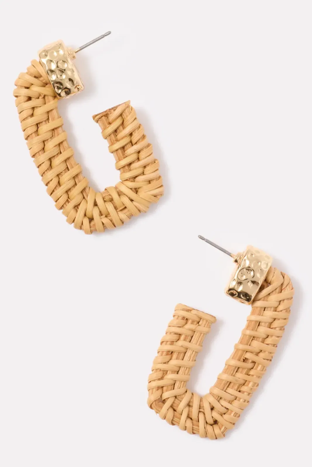 Jewelry<EVEREVE Avila Basket Weave Hoops Natural