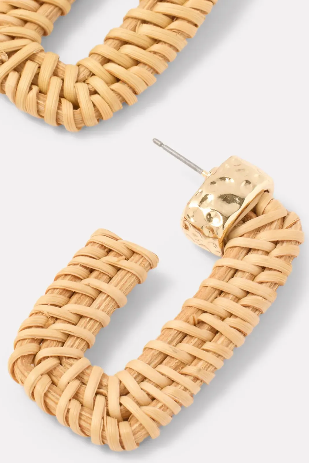 Jewelry<EVEREVE Avila Basket Weave Hoops Natural