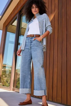 Jeans<CITIZENS OF HUMANITY Ayla Baggy Cuff Gemini