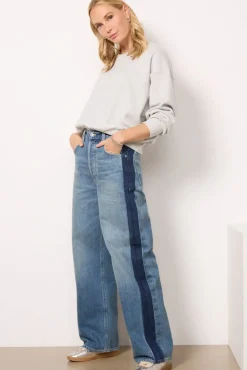 Jeans<CITIZENS OF HUMANITY Ayla Baggy w Tuxedo Stripe Drome