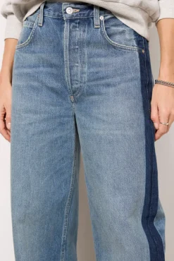 Jeans<CITIZENS OF HUMANITY Ayla Baggy w Tuxedo Stripe Drome