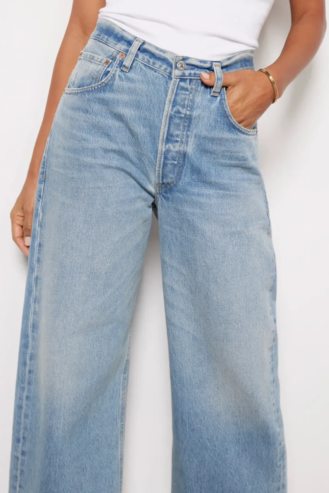 Jeans<CITIZENS OF HUMANITY Ayla Raw Hem Crop Sodapop