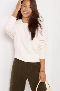 Sweatshirts<EVEREVE Baylor Corset Sweatshirt Offwhite