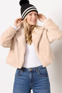 Blazers & Jackets<BLANKNYC Be My Guest Faux Fur Jacket Tan