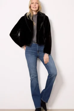 Blazers & Jackets<BLANKNYC Be My Guest Faux Fur Jacket Black