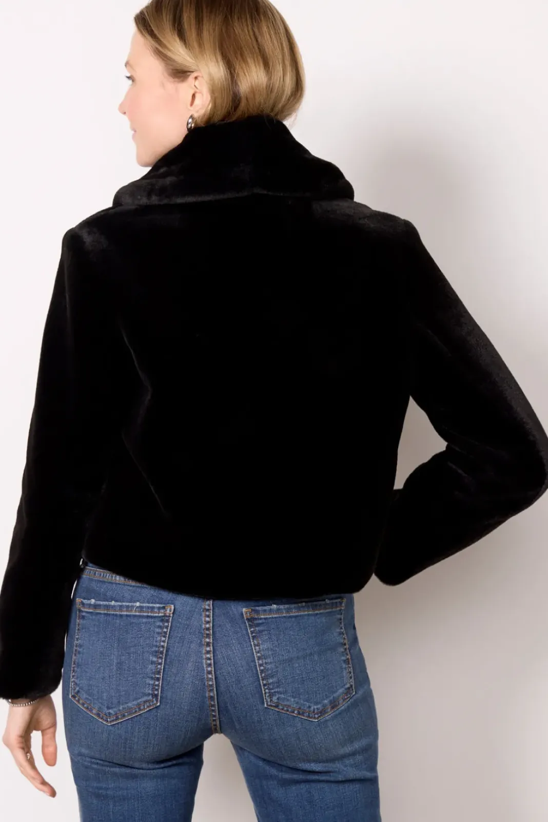 Blazers & Jackets<BLANKNYC Be My Guest Faux Fur Jacket Black
