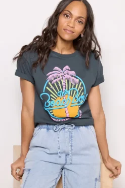 Tops & Tees<DAYDREAMER Beach Boys California Dreaming Tee Vintageblack