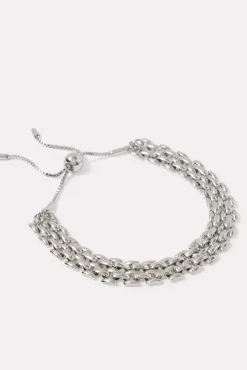 Jewelry<EVEREVE Benson Mesh Pull Bracelet Silver