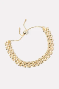 Jewelry<EVEREVE Benson Mesh Pull Bracelet Gold