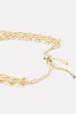 Jewelry<EVEREVE Benson Mesh Pull Bracelet Gold