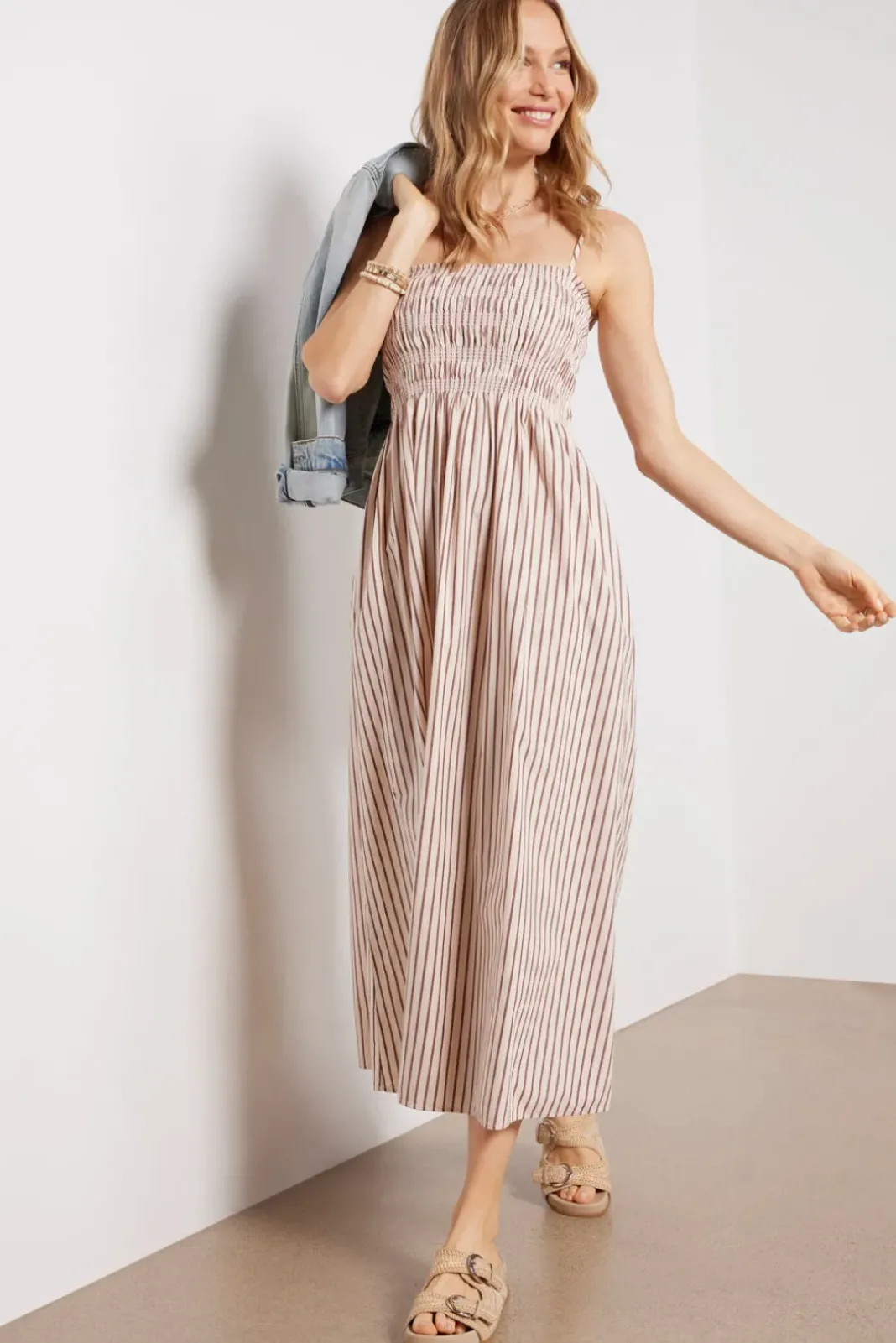 Dresses<PISTOLA Bianca Dress Tiramisustripe