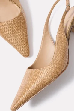 Shoes<SAM EDELMAN Bianka Sling Heel Bufftan