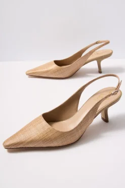Shoes<SAM EDELMAN Bianka Sling Heel Bufftan